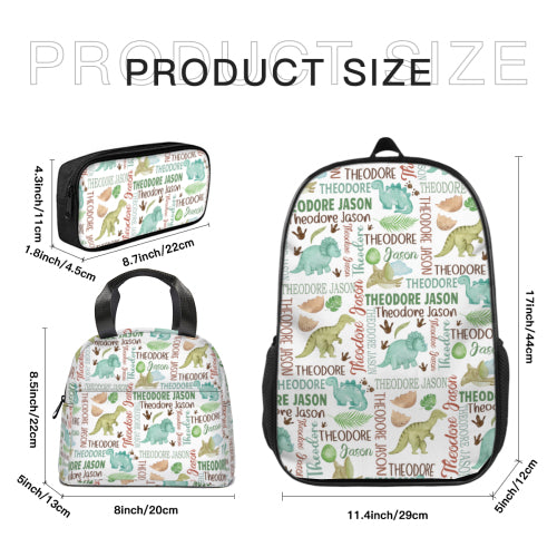 Personalized Dinosaur Name Backpack