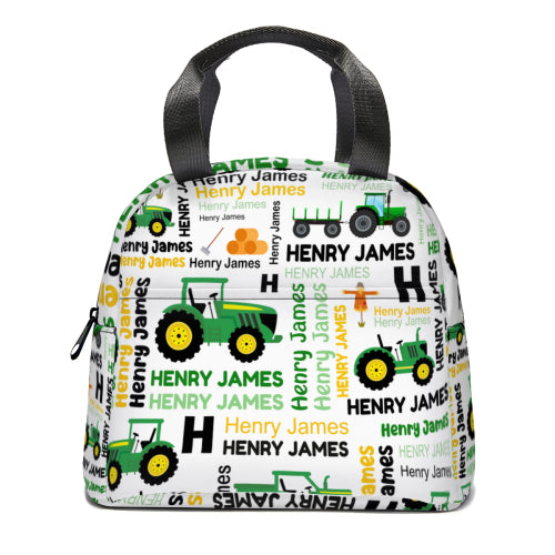 Boys Girls Kids Customized Construction Name Backpack