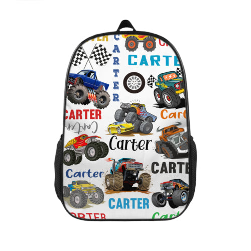 Free Shipping✈️Personalized Name Monster Truck Backpack