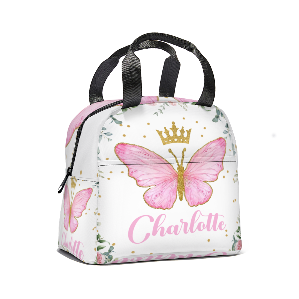 Personalized Custom Baby Girl Backpack - Baby Girl Name Butterfly Receiving Backpack