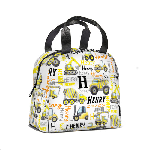 Personalized Custom Name Construction Backpack - Gift For Kids