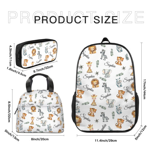 Livraison gratuite✈️Friends Of The Forest Name Sac à dos personnalisé - Cadeau pour les enfants