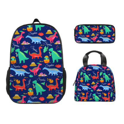 Personalized Name Custom Dinosaur Baby Backpack