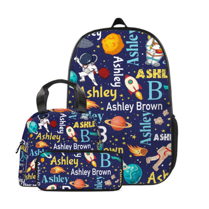 Free Shipping✈️Personalized Space Theme Backpack with Name Gift for Children