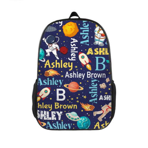 Free Shipping✈️Personalized Space Theme Backpack with Name Gift for Children