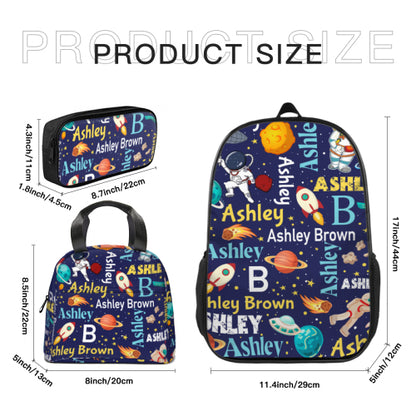 Free Shipping✈️Personalized Space Theme Backpack with Name Gift for Children