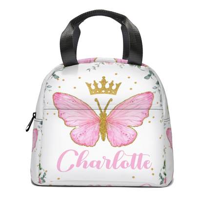 Personalized Custom Baby Girl Backpack - Baby Girl Name Butterfly Receiving Backpack