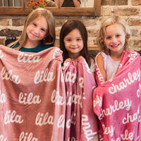 Personalized Name Blanket for Baby Family Kids Friends