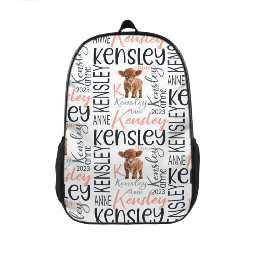 Personalized Cow Baby Blanket-Gift for Kids