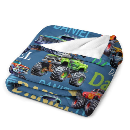 Free shipping✈️Personalized Blue Off-Road Truck Blanket