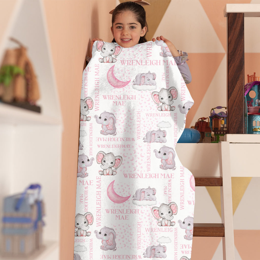 Livraison gratuite✈️Couverture personnalisée pour bébé Elephant Stars