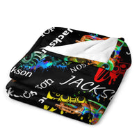 Game Controller Truck Blanket, Gamer Gift for Kids Boys Teen Adults
