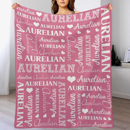 Free Shipping✈️Personalized Name Custom Blanket-Multi Colors Available-Gift for Kids