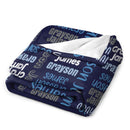 Free shipping✈️Personalized Baby Name Blanket , Baby Boy Blanket, Swaddle Blanket