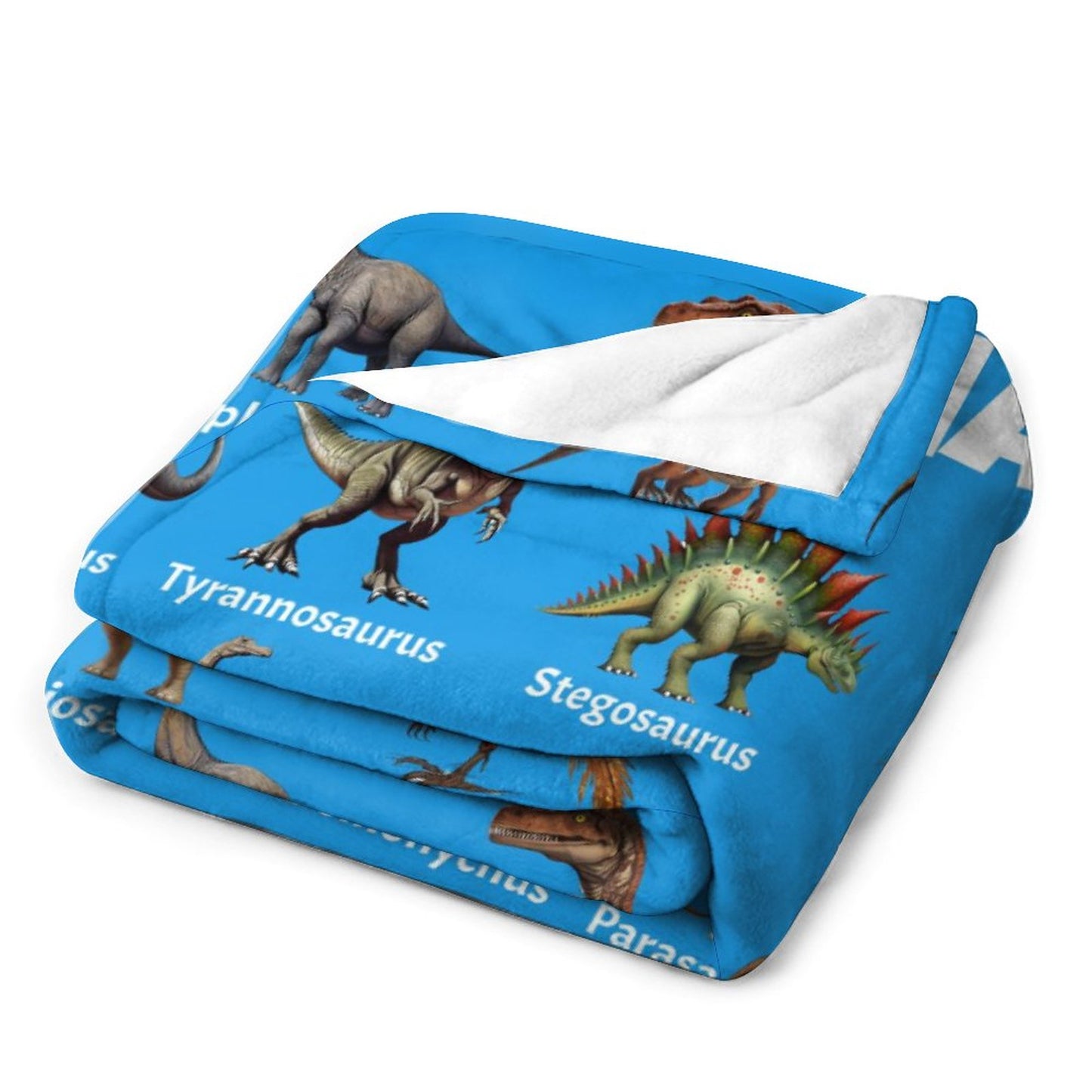 Free Shipping✈️Personalized Fleece Unicorn Dinosaur Blanket for Kids