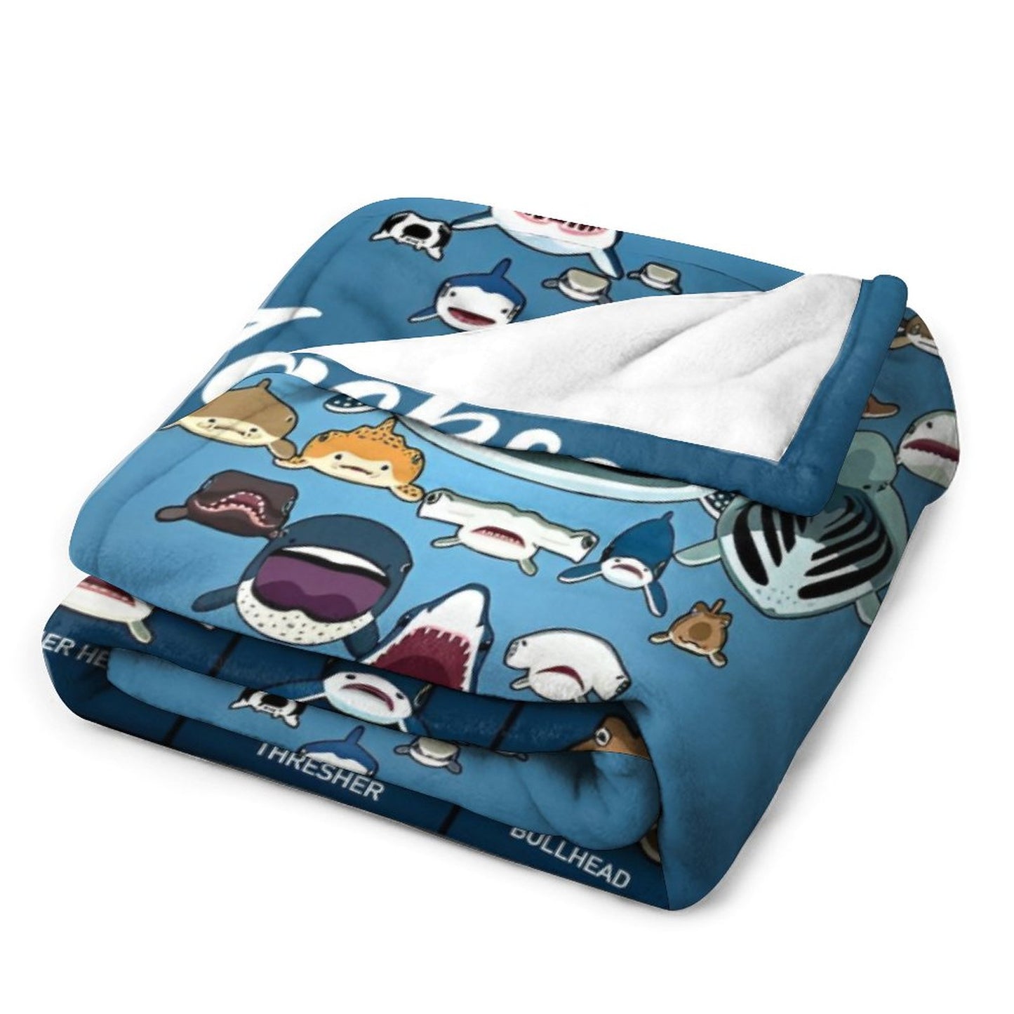 Livraison gratuite✈️Couverture de requin personnalisée pour enfants, couverture avec nom personnalisé