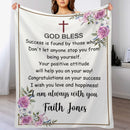 Personalized Name Custom Blanket - God Bless - Gifts for Kids