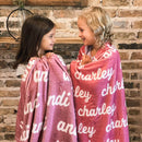 Personalized Name Blanket for Baby Family Kids Friends