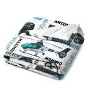 Personalized Police Car Helicopter Name Blanket