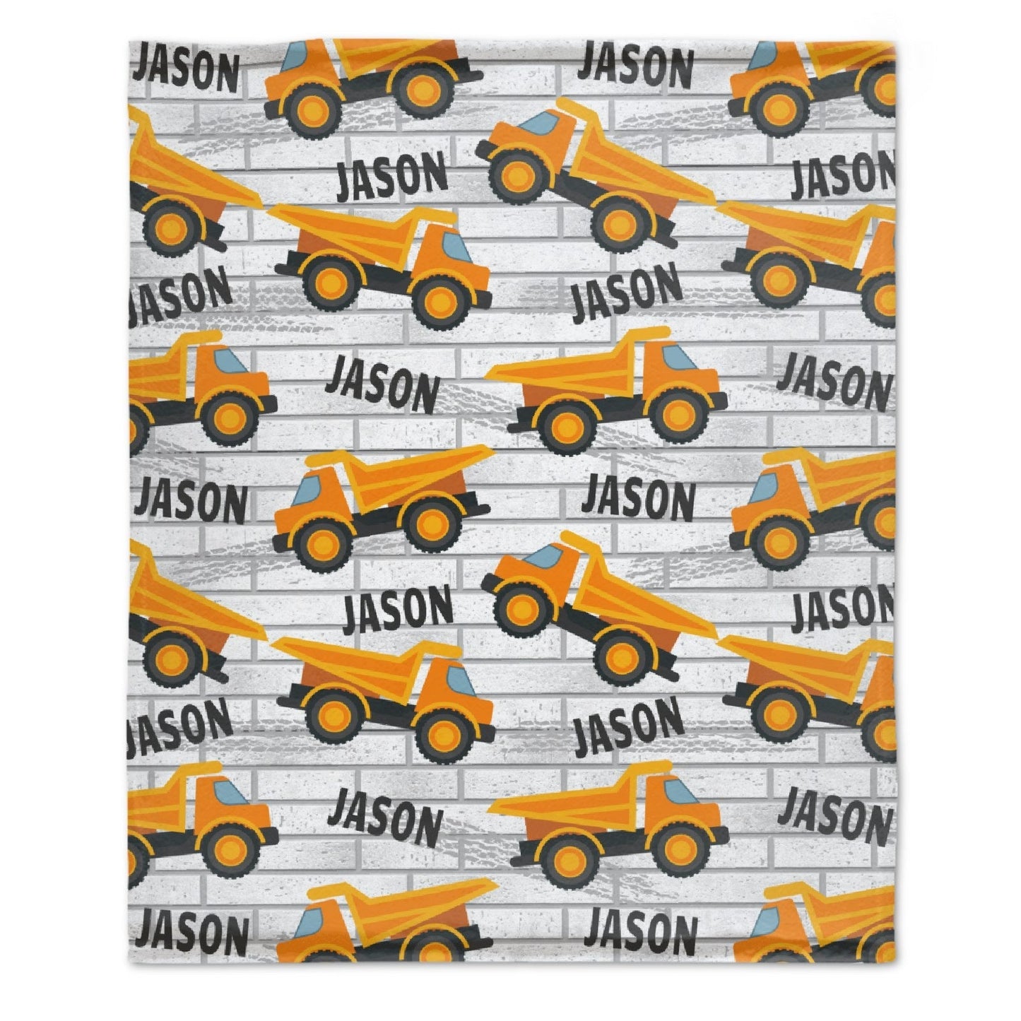 Free Shipping✈️Personalize Cool Truck Car Tractor Kids Blanket for Boys