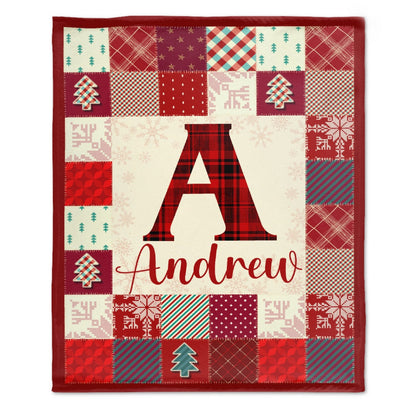 Free Shipping✈️Customized Merry Christmas Monogrammed Name Blanket-Christmas Blanket