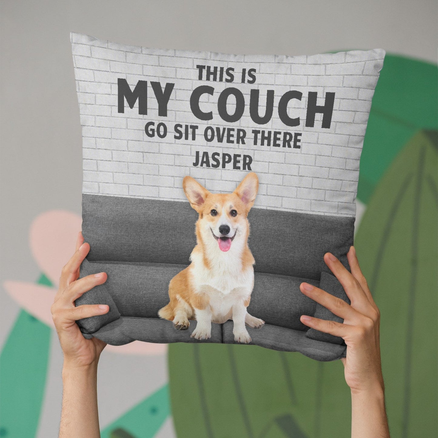 Custom Photo Personalized Pillow - This Is My Couch - Gift For Pet Lovers