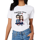 Ensemble depuis - Chemise personnalisée - Anniversaire, cadeau de la Saint-Valentin pour conjoint, mari, femme, amants, petite amie, petit ami