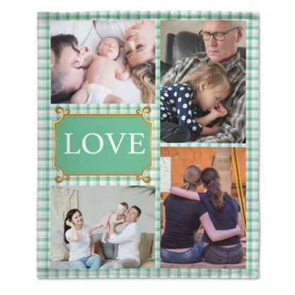 Personalized Photos Blanket - Gifts for Family