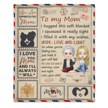 You Are Appreciated, Mom - Personalized Blanket - Birthday, Loving Gift For Mom, Mother - From Daughter