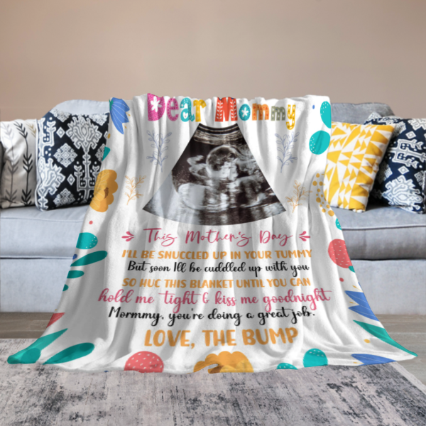 Mommy, You're Doing A Great Job - Personalized Blanket - Mother's Day, Loving, Birthday Gift For First Mom