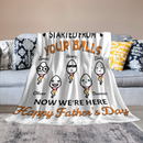 Je t'aime papa - Couverture personnalisée pour la famille - Fête des pères, cadeau d'anniversaire pour papa 