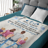 Dad - We Love You - Personalized Blanket - Birthday, Father's Day Gift For Dad, Father, Grandpa, Husband