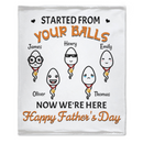 Je t'aime papa - Couverture personnalisée pour la famille - Fête des pères, cadeau d'anniversaire pour papa 