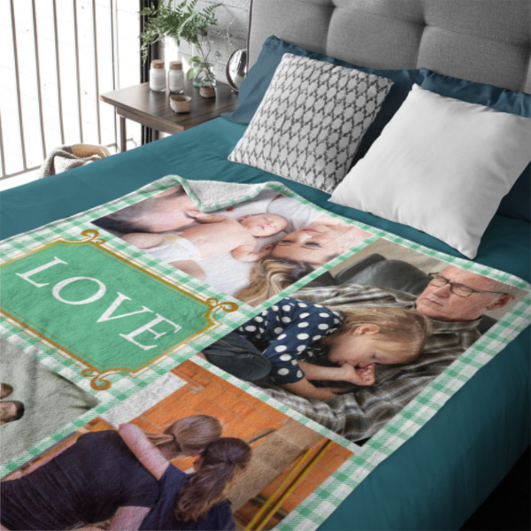 Personalized Photos Blanket - Gifts for Family