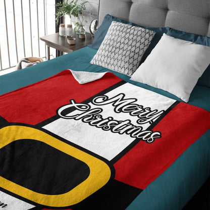 Free Shipping✈️Personalized Christmas Santa Name Blanket-Funny Christmas Gift