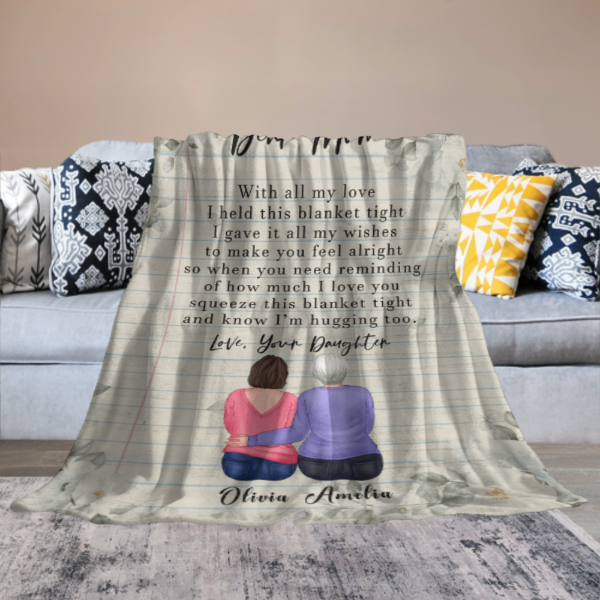 Dear Mom - Personalized Blanket - Birthday, Mother's Day Gift For Mom, Mother