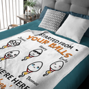 Je t'aime papa - Couverture personnalisée pour la famille - Fête des pères, cadeau d'anniversaire pour papa 