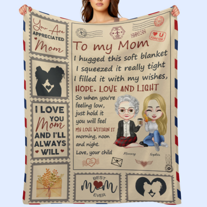 You Are Appreciated, Mom - Personalized Blanket - Birthday, Loving Gift For Mom, Mother - From Daughter