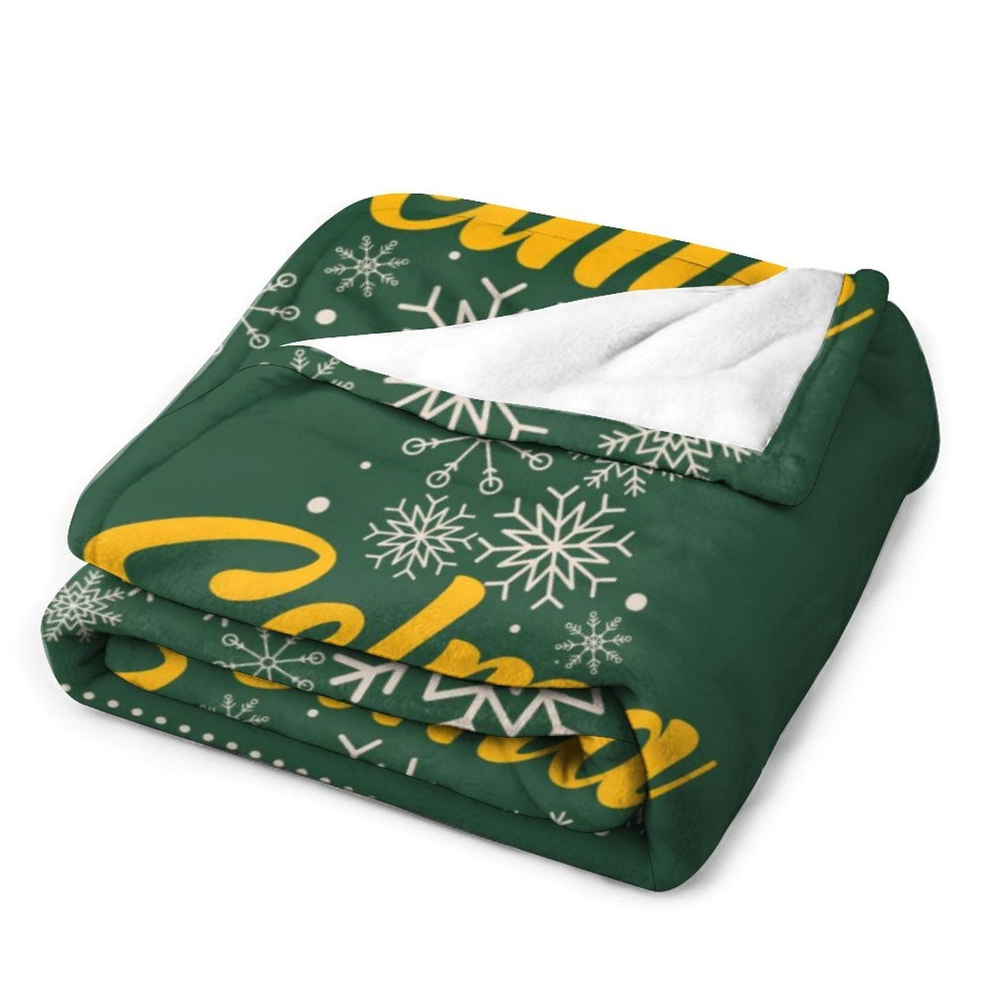 Free Shipping✈️Personalized Custom Christmas Tree Shape Name Blanket