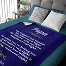Couverture cadeau personnalisée cher papa pour papa 