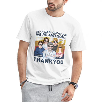 Cher papa Great Job - T-shirt unisexe personnalisé - Cadeau pour papa