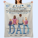 Dad - We Love You - Personalized Blanket - Birthday, Father's Day Gift For Dad, Father, Grandpa, Husband