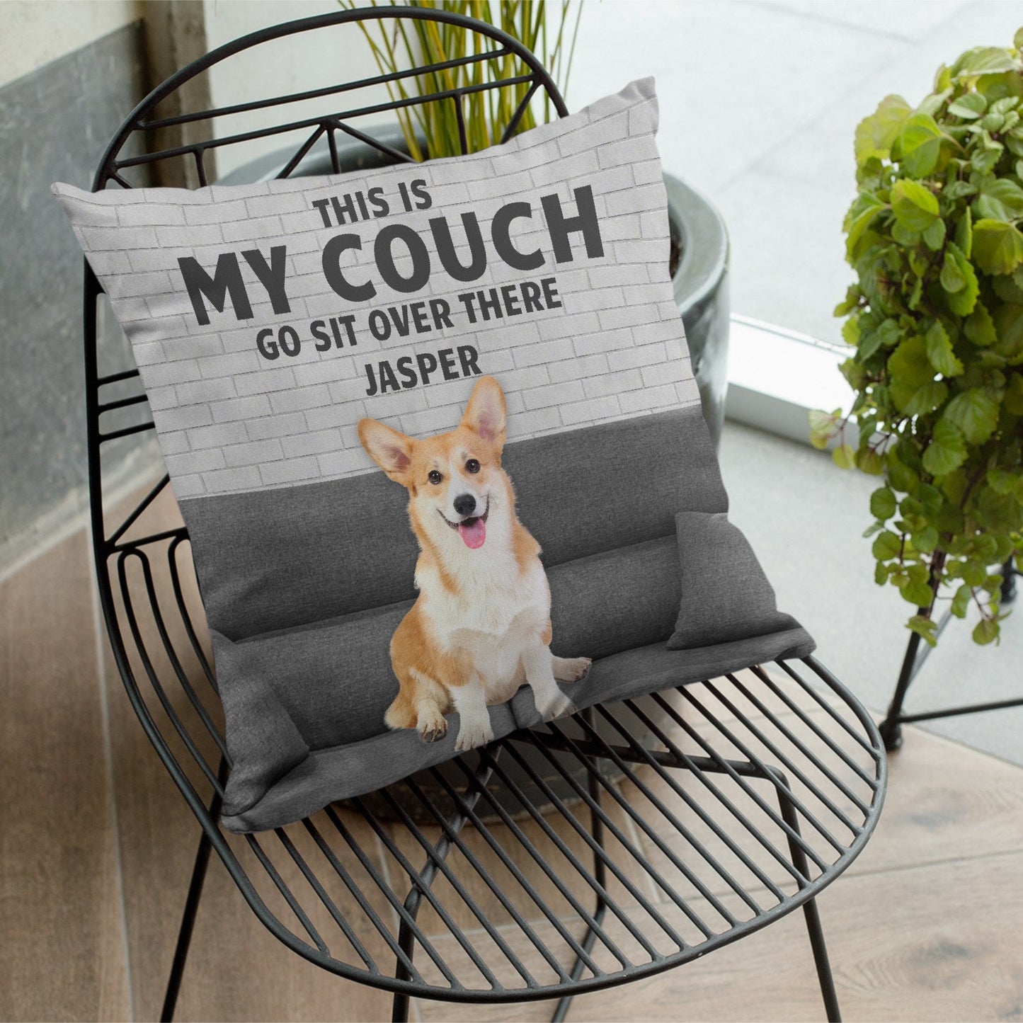 Custom Photo Personalized Pillow - This Is My Couch - Gift For Pet Lovers