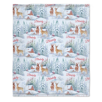 Free Shipping✈️Personalized Custom Christmas Kids Name Blanket