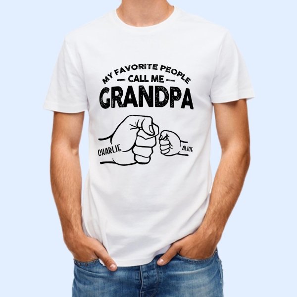 A Great Grandpa's Full Of Strength - Family Personalized Custom Unisex T-shirt - Father's Day, Birthday Gift For Grandpa - lovscape