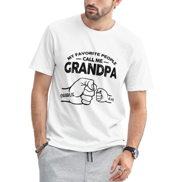 A Great Grandpa's Full Of Strength - Family Personalized Custom Unisex T-shirt - Father's Day, Birthday Gift For Grandpa - lovscape