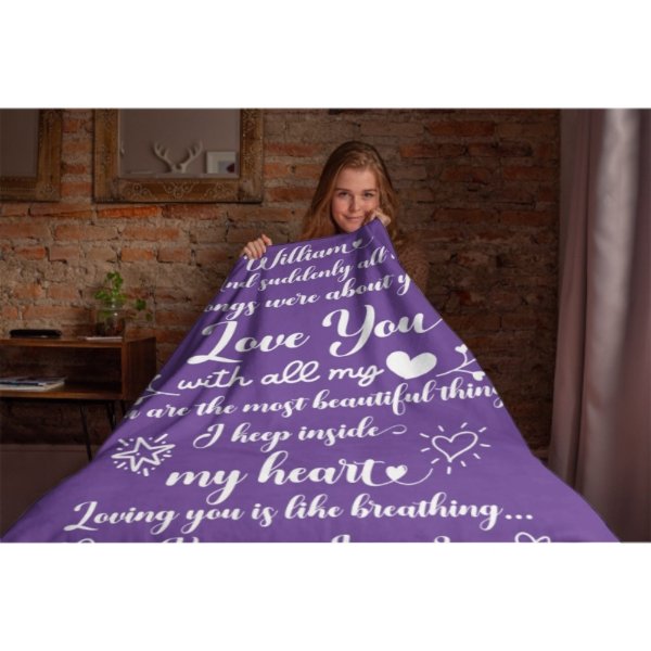 And Suddenly All The Love Songs Were About You - Couple Blanket - New Arrival, Christmas Gift For Husband Wife, Anniversary - Lovscape