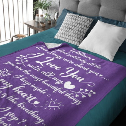 And Suddenly All The Love Songs Were About You - Couple Blanket - New Arrival, Christmas Gift For Husband Wife, Anniversary - Lovscape