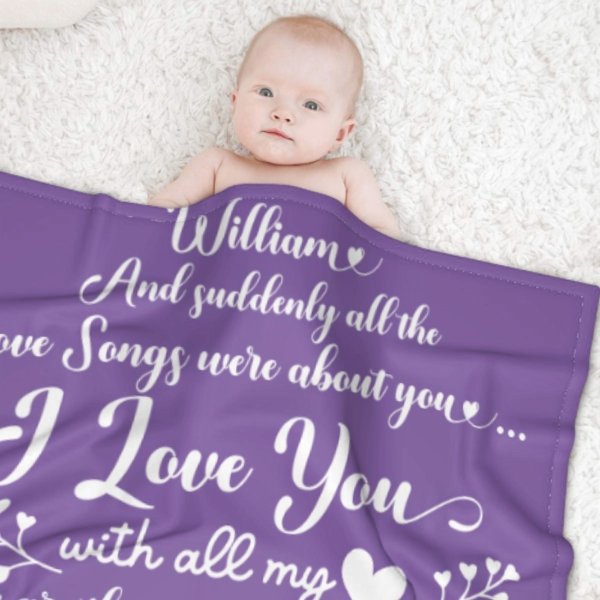 And Suddenly All The Love Songs Were About You - Couple Blanket - New Arrival, Christmas Gift For Husband Wife, Anniversary - Lovscape