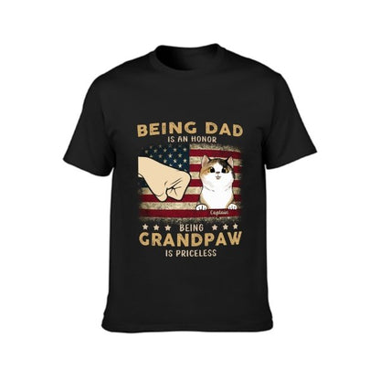 Being Grandpaw Is Priceless - Gift for Dad, Personalized Unisex T-Shirt - lovscape